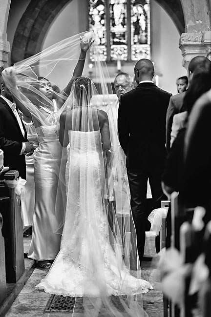 lifting the wedding veil