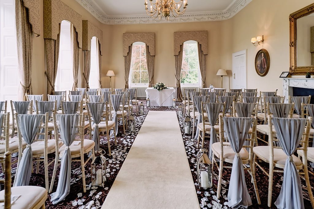 Wedding room with chairs