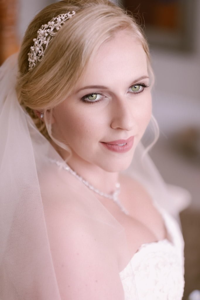 Stunning portrait of a bride