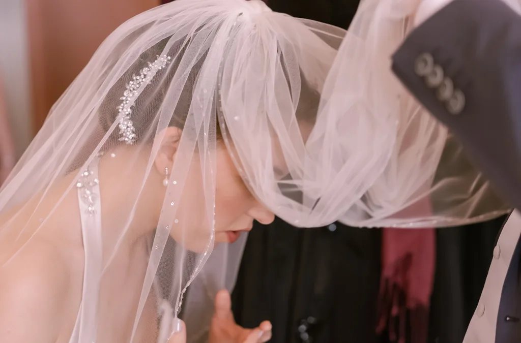 weddings at Orchardleigh House:Bride Photo at Orchardleigh House Frome: a close up of a person wearing a wedding veil.