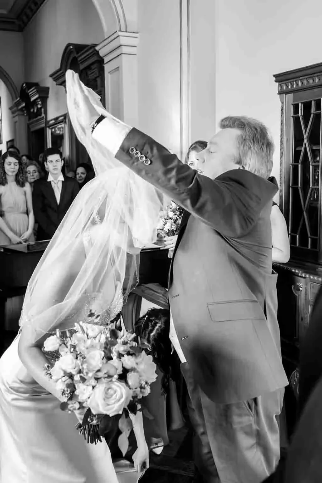 Personalise the wedding day at Orchardleigh House Weddings: a bride and groom dancing in front of a crowd.