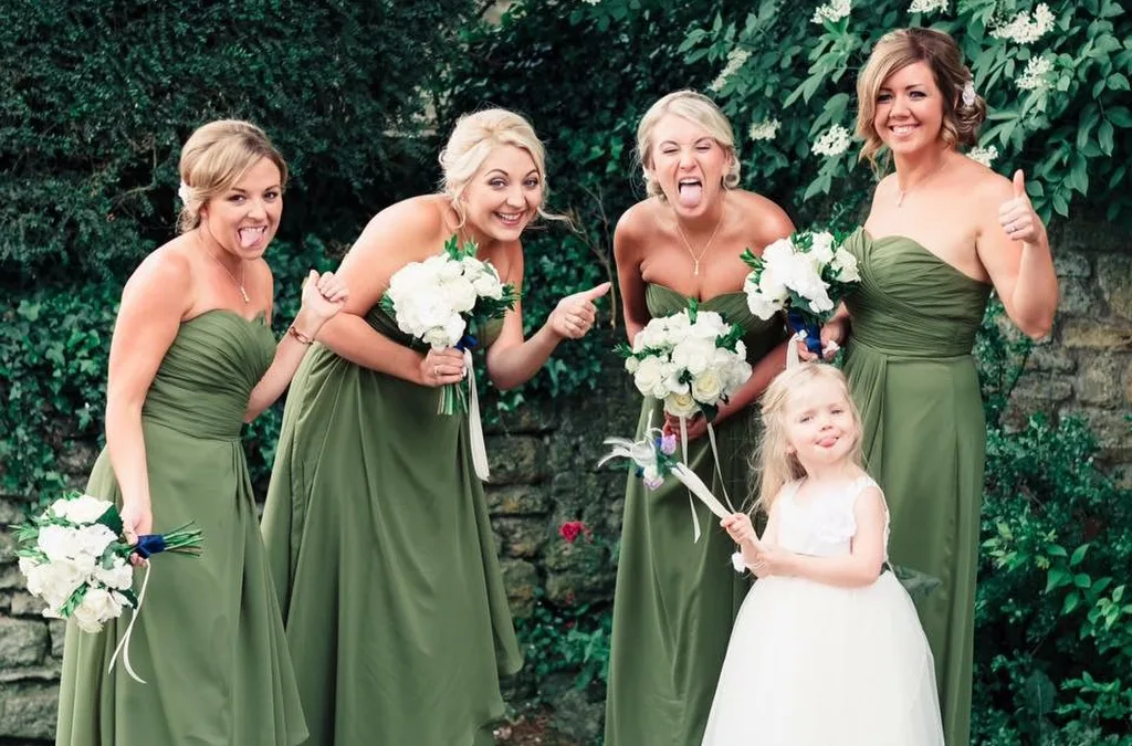 Wedding Gift ideas: Lullington Church Wedding Photographer: a group of women standing next to each other.