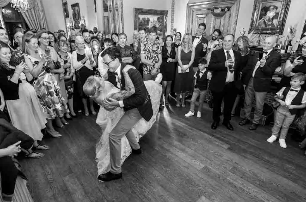Vintage Photographers: First dance at Orchardleigh House: Recommended Wedding Photographer