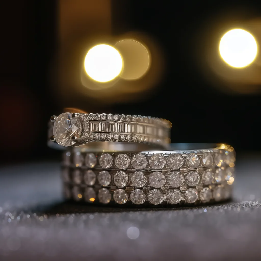 Photographing Wedding Rings: a couple of wedding rings sitting on top of each other at The Manor Holcombe