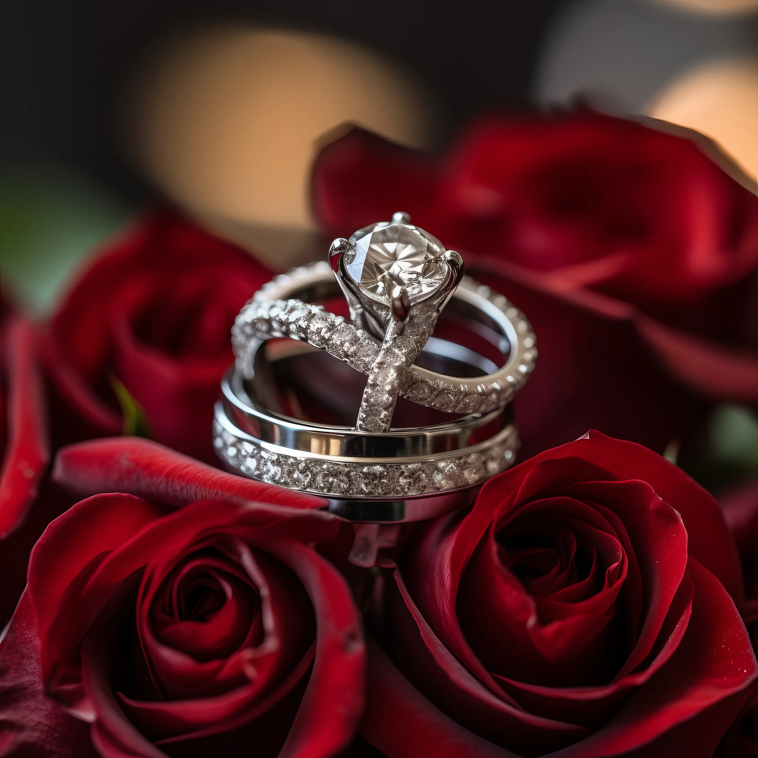 Wick farm Photographer:A bouquet of roses and wedding rings needing safeguarding.