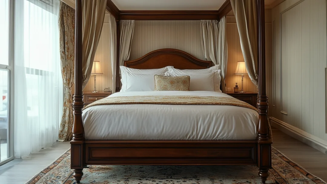 Interior Photography room with a four poster bed